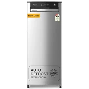 Whirlpool 192 L 3 Star Vitamagic PRO Frost Free Direct-Cool Single Door Refrigerator (215 VMPRO PRM 3S RADIANT STEEL-Y, Silver, Auto Defrost Technology, 2026 Model)